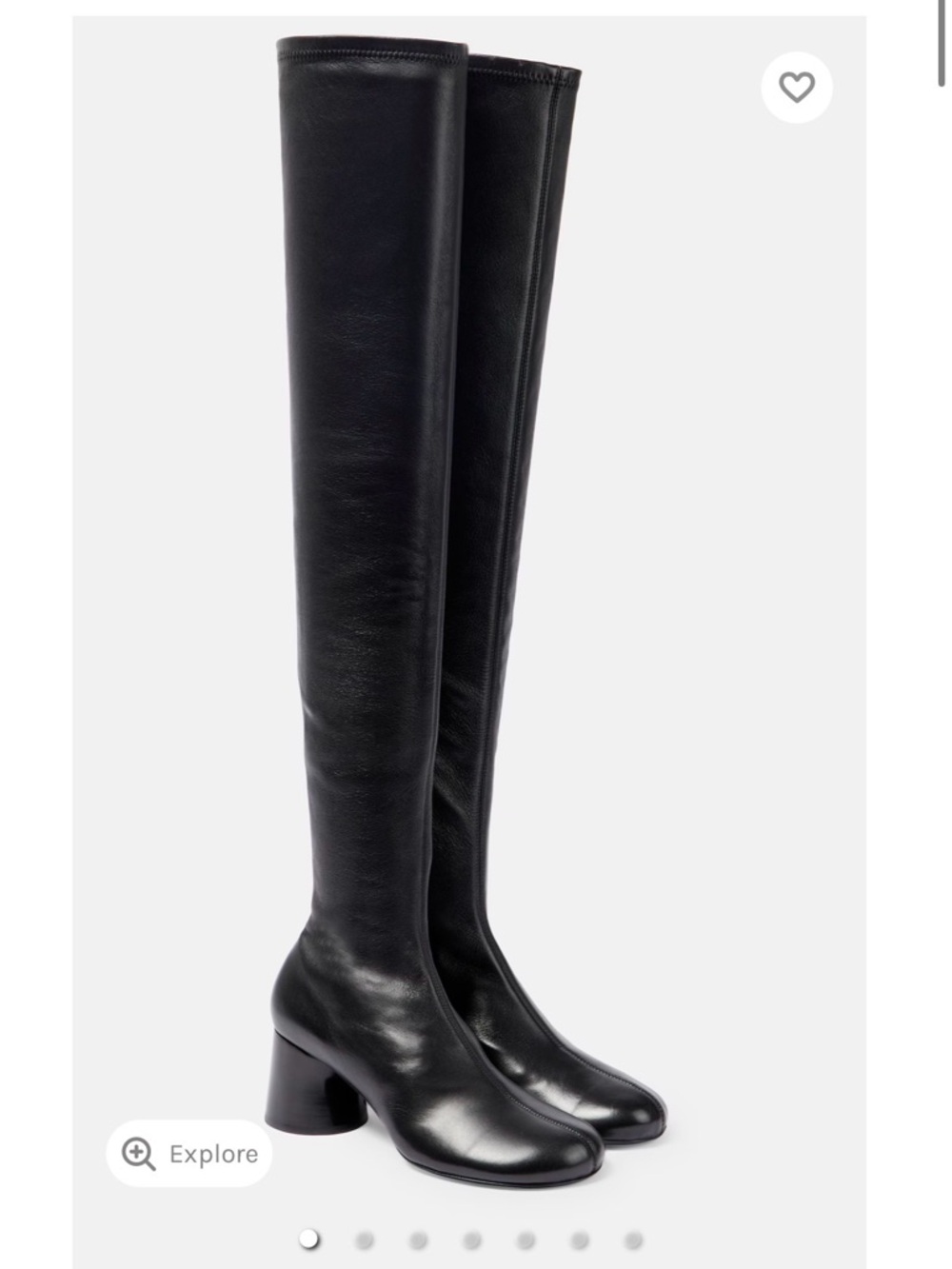 $1780 KHAITE
Admiral leather over-the-knee boots size 39
